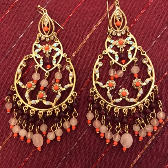 Lee Angel Beaded Chandelier Earrings